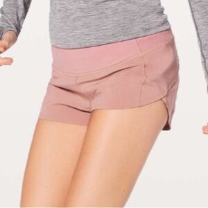 Lululemon sz 4 Speed Up Short in pink Quicksand Women's Mauve Shorts great cond